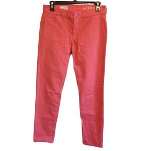 GAP 1969 Legging Jeans Womens Size 27 Coral Pink Casual Denim‎ Pants